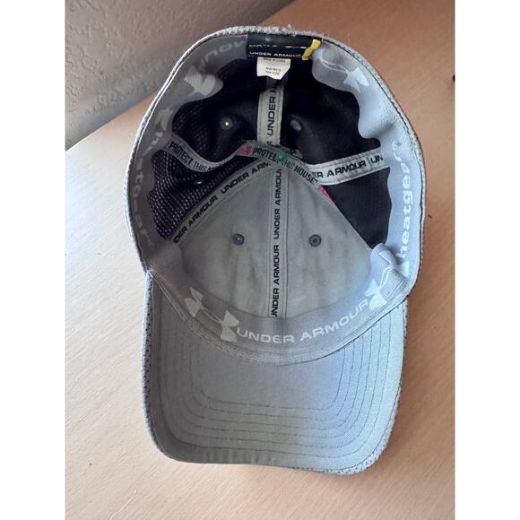 Under Armour Mens Grey Mesh Back Stretch Fit Hat Cap - Picture 6 of 7